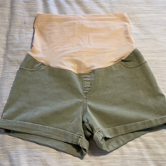 Liz Lange maternity midi jegging shorts szM - Picture 1 of 10